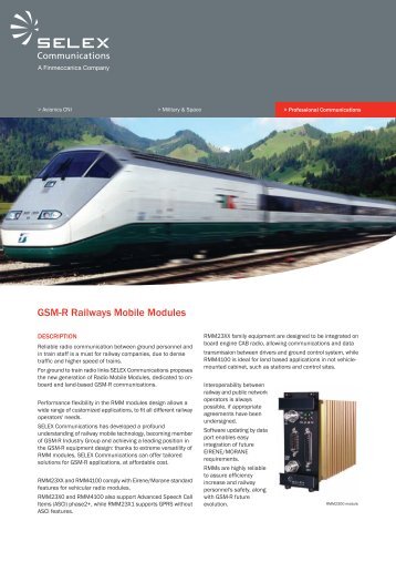 GSM-R Railways Mobile Modules