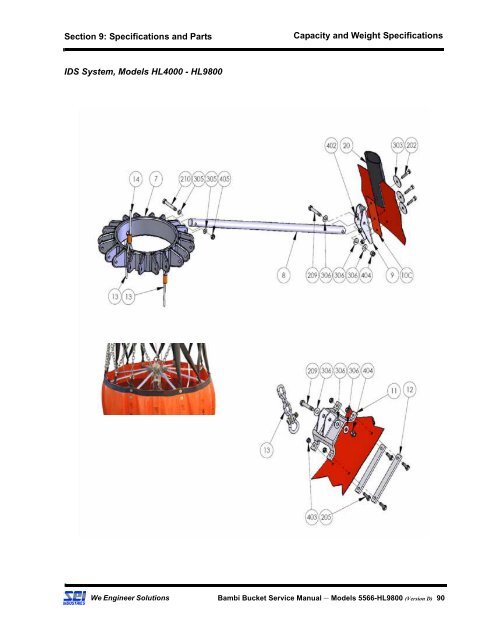 BAMBI BUCKET SERVICE MANUAL - SEI Industries Ltd.