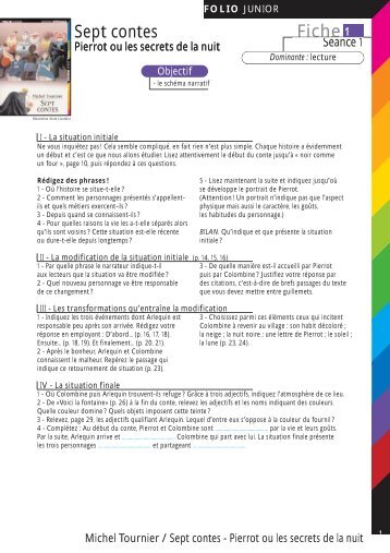 Fiche Sept contes - Gallimard Jeunesse