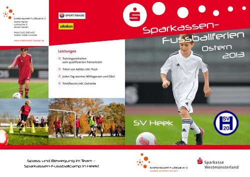 Sparkassen- Fussballferien - Erlebniswelt FuÃball