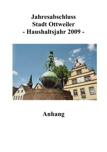 Jahresabschluss 2009 Anhang (pdf) - Ottweiler