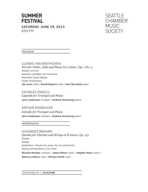 Mozart clarinet quintet program notes