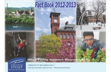 University of Wisconsin-Stout 2011-12 Fact Book