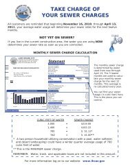 Take Charge of Your Sewer Charges - Lake Havasu City