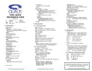 VHDL QUICK REFERENCE CARD