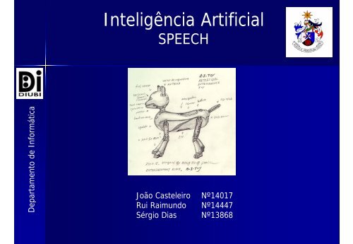 Inteligência Artificial - Departamento de Informática