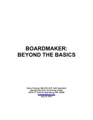 BOARDMAKER: BEYOND THE BASICS