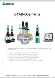CTAB-OberflÃ¤che von KieselsÃ¤uren - Deutsche Metrohm GmbH & Co.