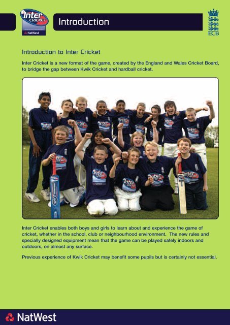 intercricket manual - Ecb - England and Wales Cricket Board