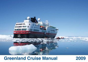 Greenland Cruise Manual 2009 - Blue Water Shipping