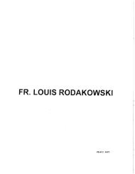 FR. LOUIS RODAKOWSKI - Archdiocesedocuments.org