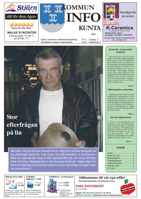 Kommuninfo Nr 2 2004 - Malaxedu.fi