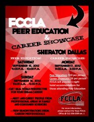 Peer Education - Texas FCCLA