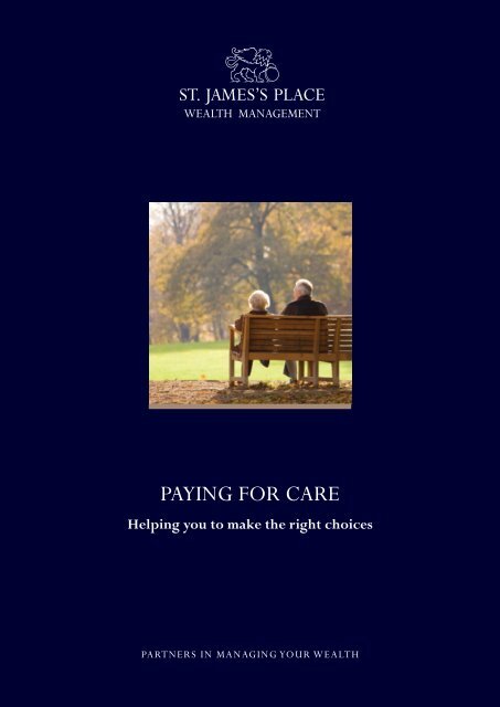 PAYING FOR CARE - St James's Place