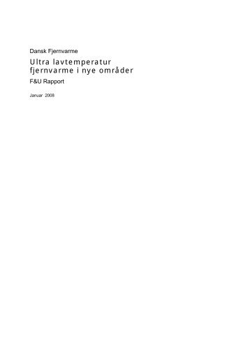 Ultra lavtemperatur fjernvarme i nye områder