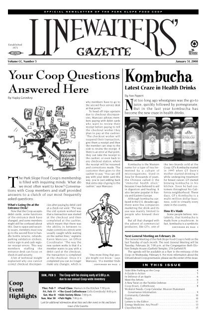 Your Coop Questions Answered Here - Park Slope Food Coop