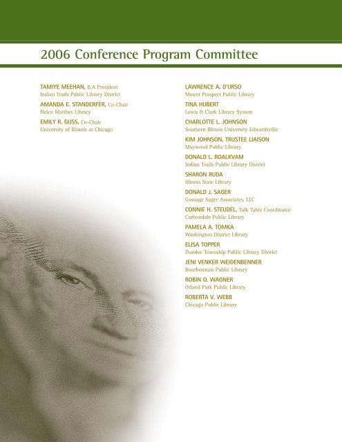 Conference Program - Illinois Library Association