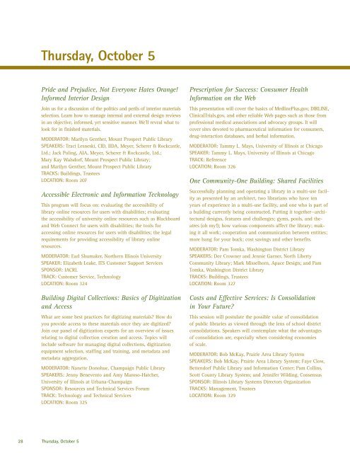 Conference Program - Illinois Library Association