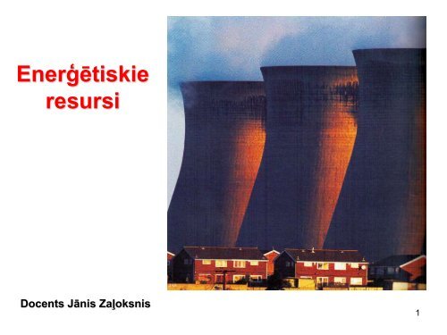 EnerÄ£Ätiskie resursi