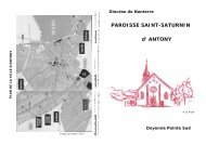 Brochure Saint Saturnin 2010-2011 - Paroisse Saint-Saturnin