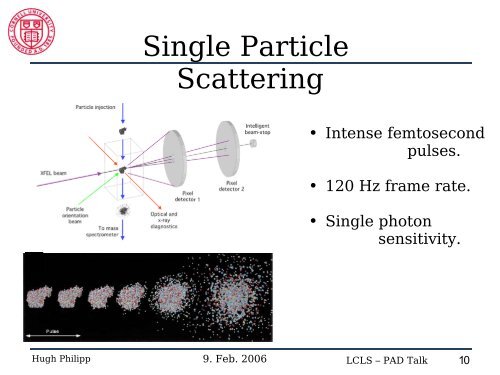 Pixel Array Detector for Single Particle Scattering - Gruner Group