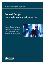 Unternehmenstransformation Roland Berger