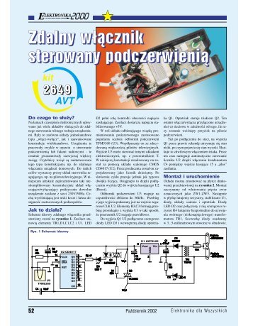 Zdalny włącznik sterowany podczerwienią (219KB) - Elportal