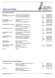 Adressverzeichnis - SOSV - Solothurner Schiesssportverband