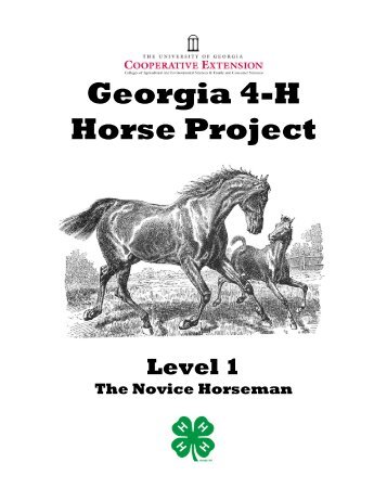 Novice Horseman 4-H Horse Project Manual - Georgia 4-H