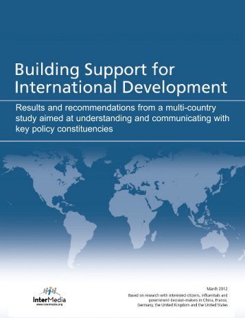 Building Support for International Development - AudienceScapes