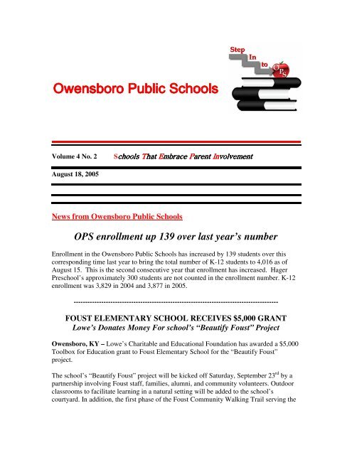 Volume 4 Issue 2 - Owensboro Public Schools