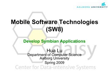 1. Symbian Applications - Intranet - Department of Computer ...