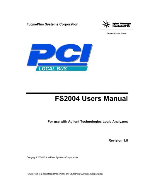 FS2004 Users Manual - FuturePlus Systems