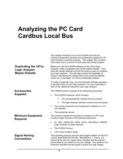 FS2004 Users Manual - FuturePlus Systems