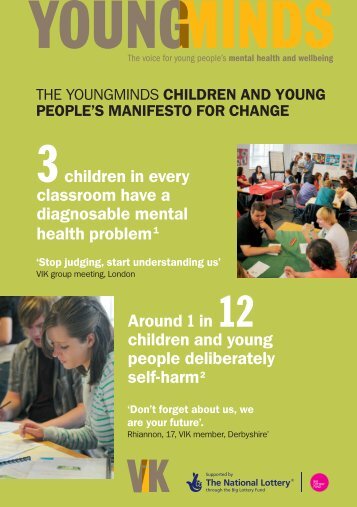 The YoungMinds manifesto