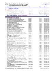 for Active Medical Groups, Sorted by County in - Cattaneo & Stroud ...