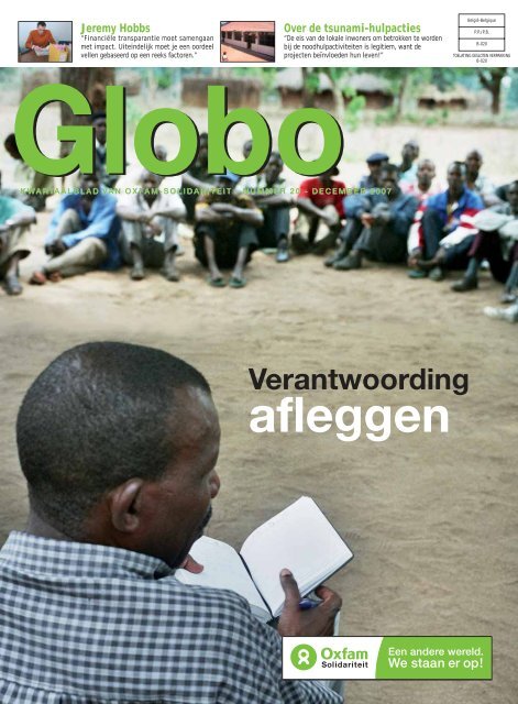 Globo 20: Verantwoording afleggen - Oxfam-Solidariteit
