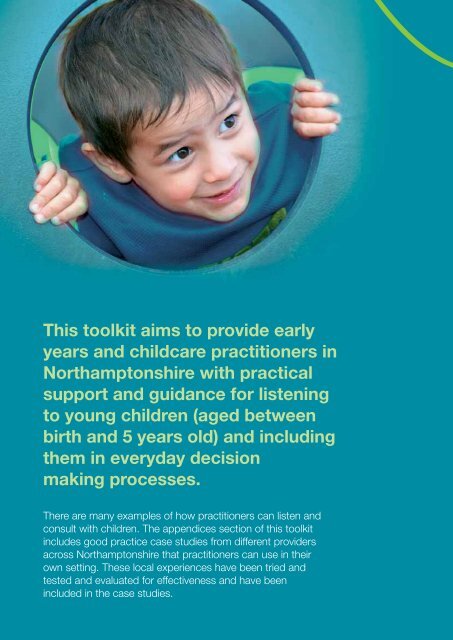 Listening to Young Children - Northamptonshire County Council