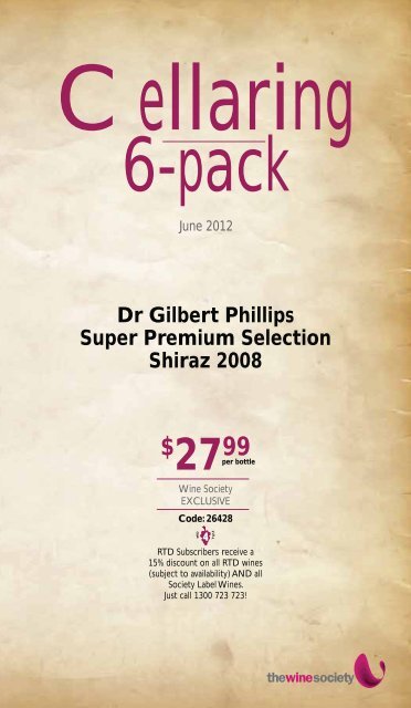 Cellaring Red 6-pack June 2012 - The Wine Society