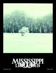 Full Text (PDF) - Mississippi Library Association