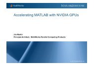 Accelerating MATLAB with NVIDIA GPUs - many-core.group