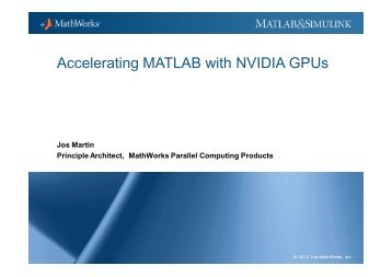 Accelerating MATLAB with NVIDIA GPUs - many-core.group