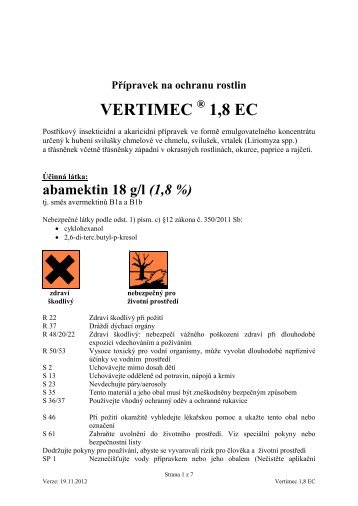 Vertimec 1,8 EC 2013 - Syngenta