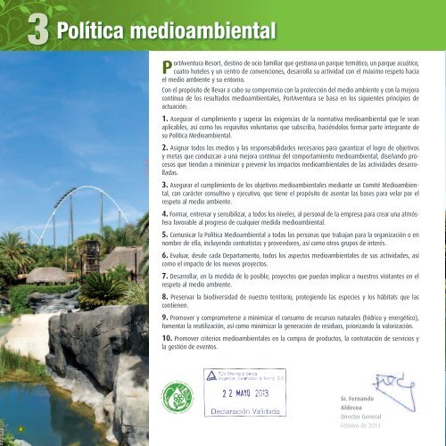 MEDIOAMBIENTAL - PortAventura