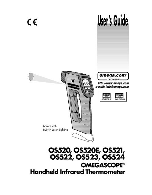 OS520 Series Handheld Infrared Thermometer Manual