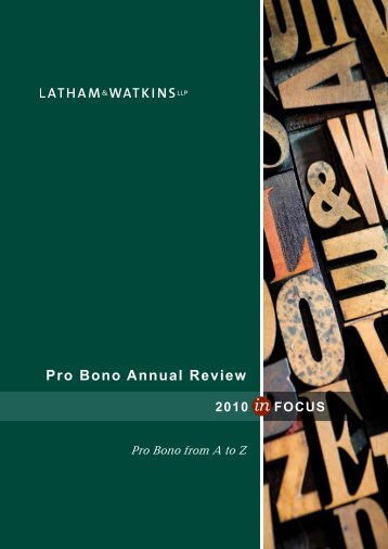 Pro Bono Annual Review - Latham & Watkins