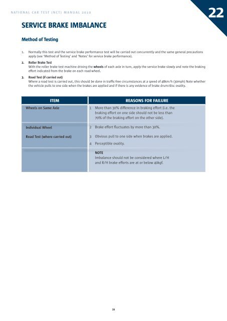 (NCT) Manual 2010 - Road Safety Authority