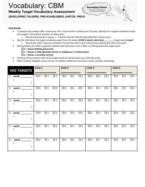 Blank Lesson Plan Template - Children's Learning Institute