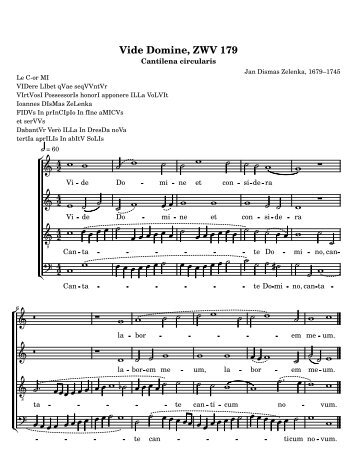 Zelenka ZWV 179 Vide Domine.pdf - Weblearn.hs-bremen.de