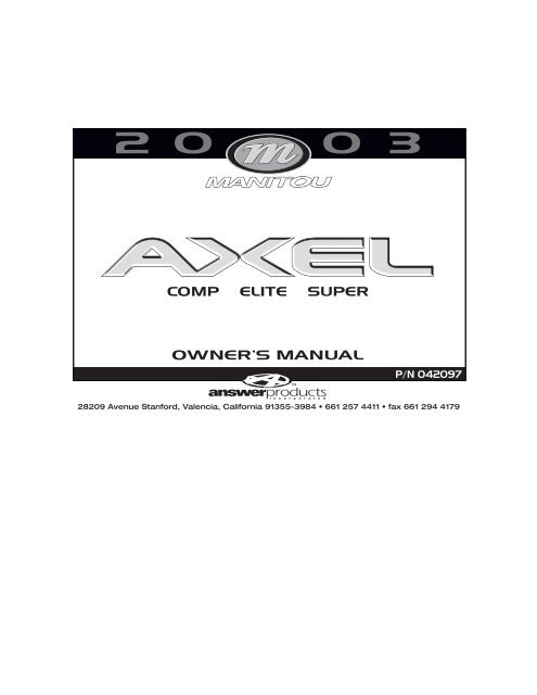 2003 Axel Owners Manual.pdf - Manitou